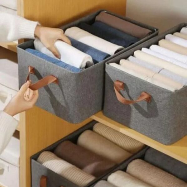 3 Pcs Wardrobe Clothes Organizer Storage Box