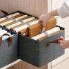 3 Pcs Wardrobe Clothes Organizer Storage Box