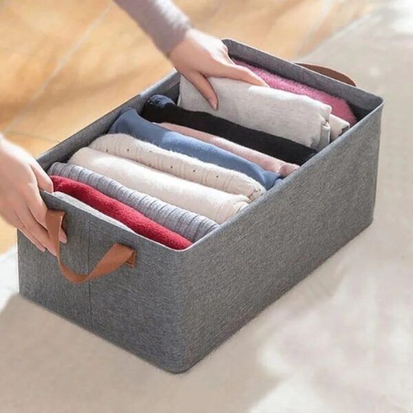 3 Pcs Wardrobe Clothes Organizer Storage Box